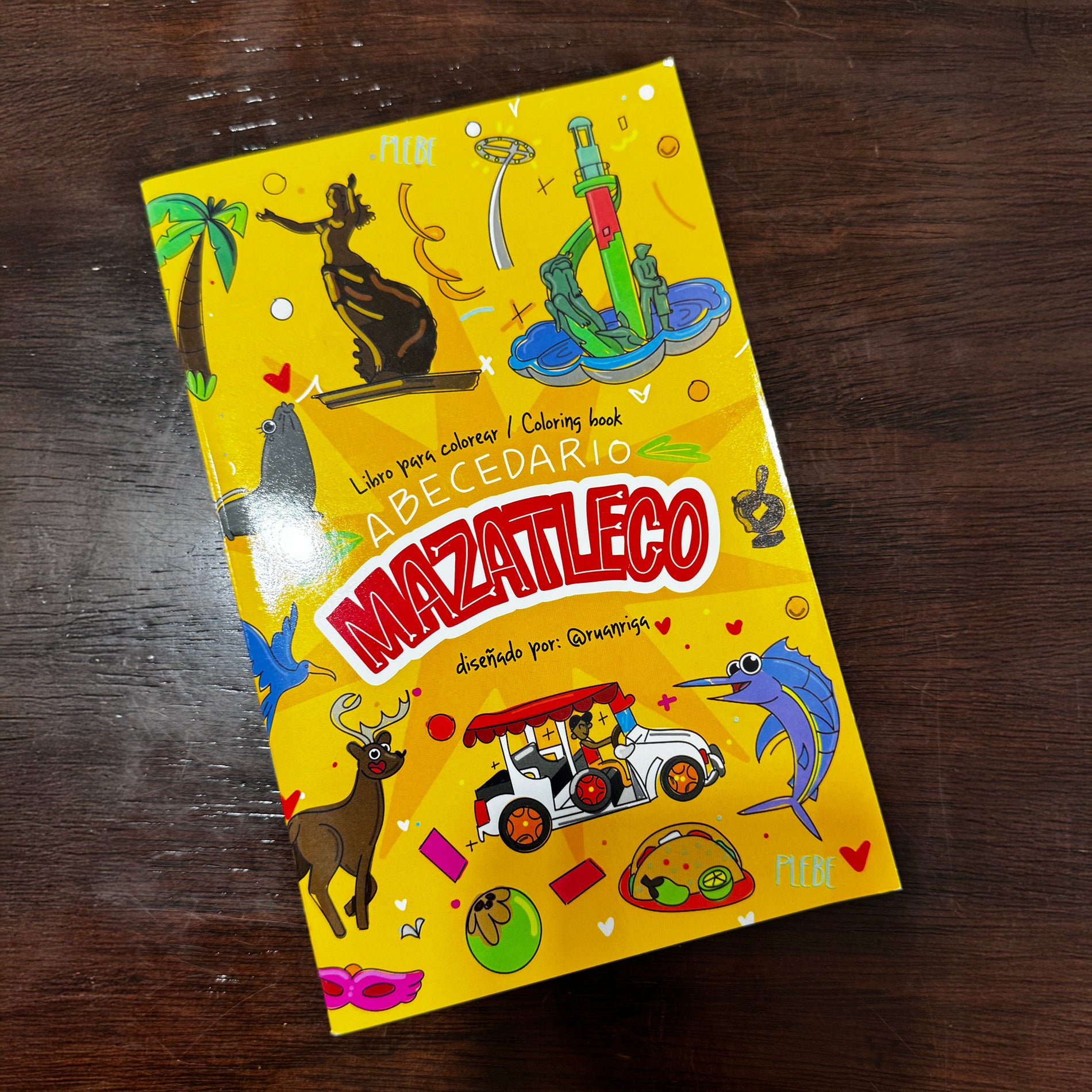 Libro de colorear abecedario mazatleco